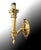 Mid 20th Century Ornate Brass Neoclassic Wall Sconce Lamps - a Pair For Sale In Los Angeles - Image 6 of 9