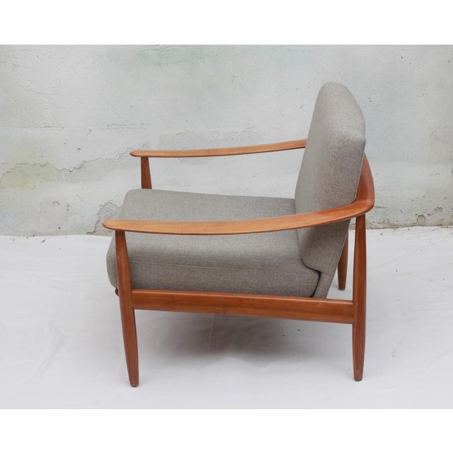 Vintage Lounge Chair in Cherry Wood by Walter Knoll, 1965 For Sale - Image 9 of 13