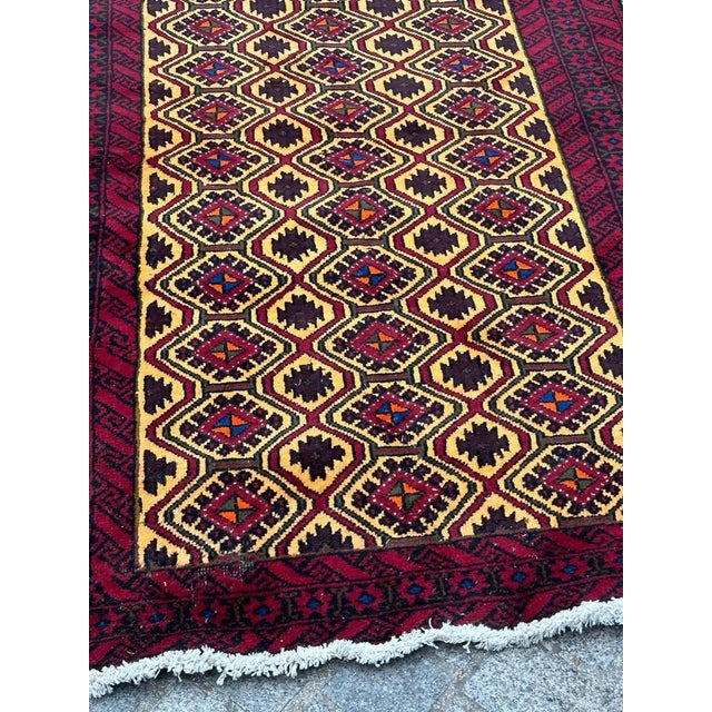 Vintage Turkmen Baluch Rug, 1980s For Sale - Image 15 of 18