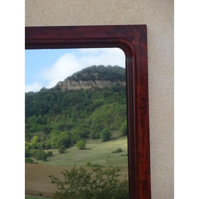 Large Antique Mirror with Flamed Mahogany Frame, 1890s For Sale - Image 15 of 17