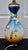 Antique Japanese Satsuma Vase Lamp Meiji Painted Porcelain Gold Bird Flower For Sale - Image 11 of 17