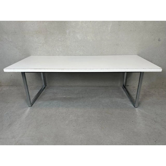 Silver Vintage Formica Table For Sale - Image 8 of 8