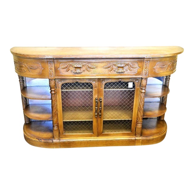 Carved Antique English Credenza Chairish