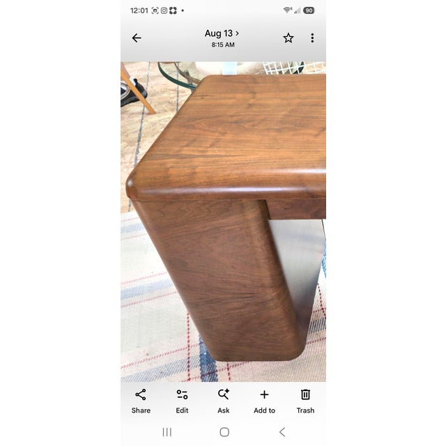 Paul Goldman Rare Art Deco Streamlined Walnut/Veneer Plywood Pedestal Desk For Sale - Image 9 of 18