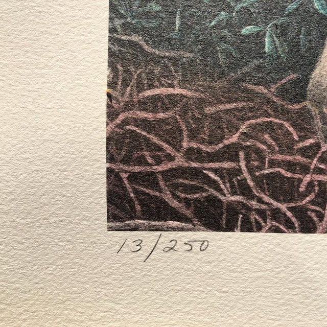 American Landscape Portrait "Canadian Goose" hand signed original lithograph by Helen Rundell. This lithograph is numbered...