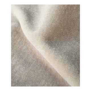 Approximately 27 Yards Luxury French Mohair Velvet Roll – Dove Grey / Stone – Designer Upholstery Fabric For Sale