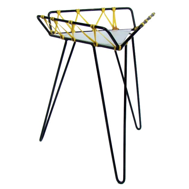 Mid-Century Minimalist Tripod Plant Stand, 1950s For Sale