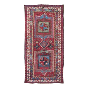 Late 19th Century Antique Caucasian Kazak Gallery Carpet 6'8 X 13'7