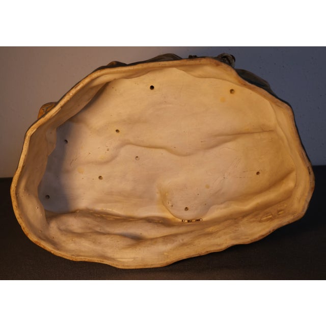 Circa 1900 Austrian Art Nouveau Theodore Schoop for Bernard Bloch Porcelain Lion and Lioness on Rock Figural Group Sculpture For Sale - Image 10 of 12