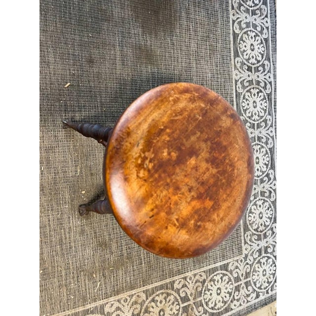Wood 19th Century Antique Claw and Ball Foot Piano Stool For Sale - Image 7 of 10