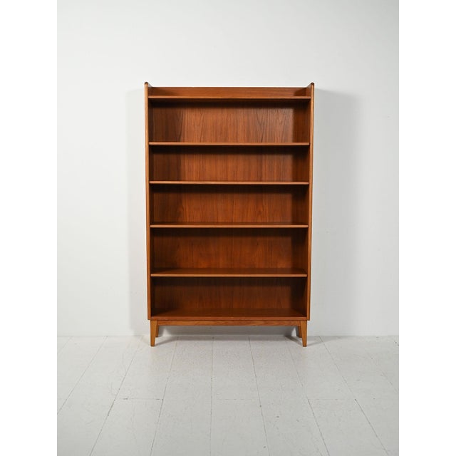 Brown Scandinavian Teak Bookcase by Ferdinand Lundquist, 1960s For Sale - Image 8 of 8