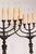 Pair of Bronze Electrified Standing Menorah Candelabras For Sale In New York - Image 6 of 13