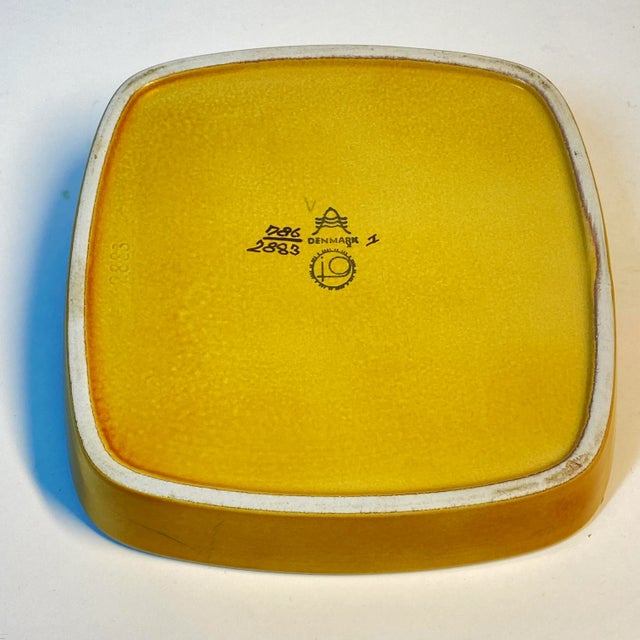 1960s 1968 Danish Johanne Gerber Tenera Series Apple Design Decorative Dish For Sale - Image 5 of 6