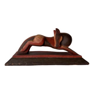 Vintage Don Freedman Carved Wood Horse Sculpture For Sale