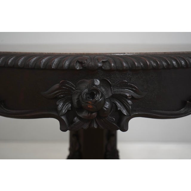 Antique American Victorian Walnut Parlor Table For Sale - Image 11 of 13