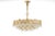 Large Gilt Brass and Crystal Glass Chandelier attributed to Palwa Germany, 1960s For Sale - Image 3 of 18