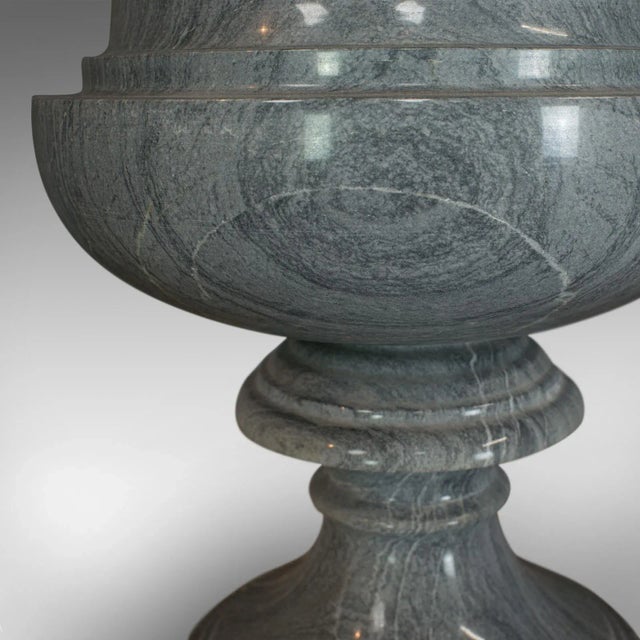 Late 20th Century Striata Marble Decorative Vase Baluster Urn For Sale - Image 12 of 13