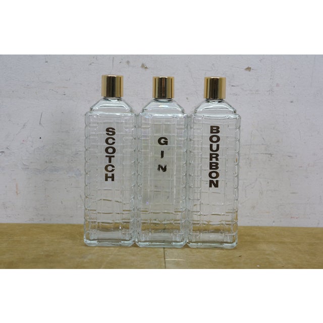 Mid 20th Century Folk Art Wall Hanging Mini Bar W Karoff Barware Decanters & Glasses - 19 pcs For Sale - Image 10 of 18