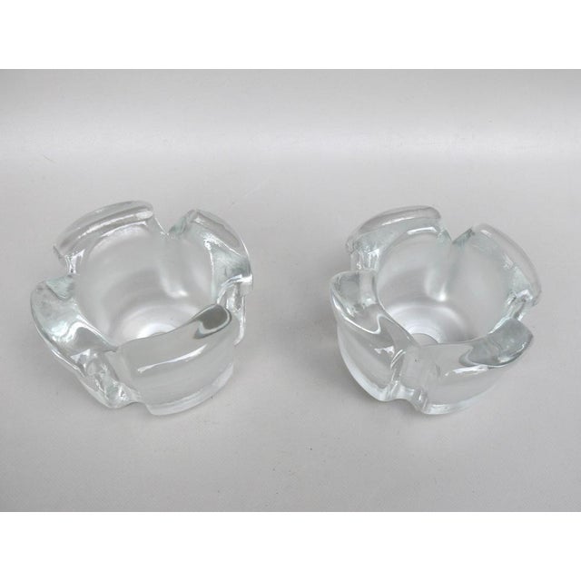 Small Glass Blossom Table Lamps from Limburg, 1970s, Set of 2 For Sale - Image 12 of 18