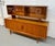 Danish Mid-Century Modern Teak Server W/ Glass Top Hutch For Sale - Image 4 of 18