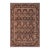 Shabby Chic 1990's Floral Pak-Persian Black/Black Wool Rug - 8'11'' X 12'2'' For Sale