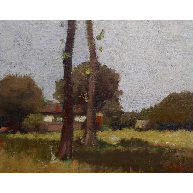 1920s Impressionist William J. Kaula -New Hampshire Cottage Landscape Oil Painting For Sale - Image 5 of 9