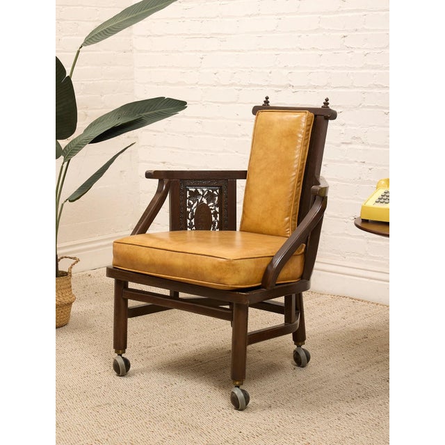 Orange Vintage Mid Century Armchairs For Sale - Image 9 of 12