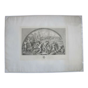 Defeat of the Saracens After Raphael Battle of Ostia Angelo Riggi Print