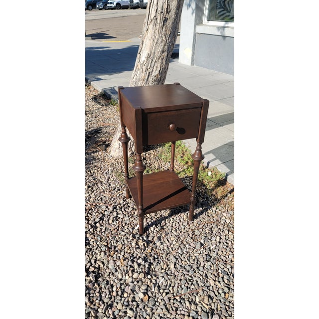 Antique Mission Arts & Crafts Side Table Humidor Nightstand For Sale In San Diego - Image 6 of 7