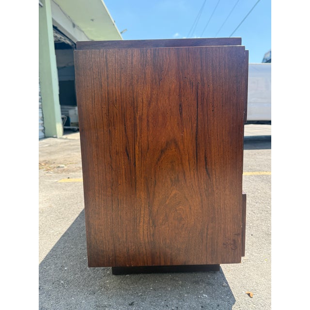 Mid-Century Modern 1970s Lane Stacatto Brutalist Lonmg Chest Manner of Paul Evans For Sale - Image 3 of 12