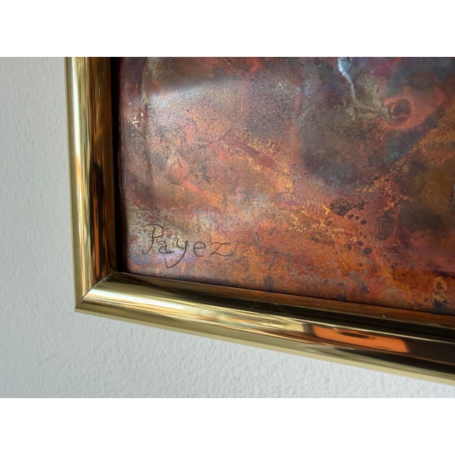 1970's Payez Brutalist Abstract Mixed Metal Wall Art Sculpture For Sale - Image 4 of 12