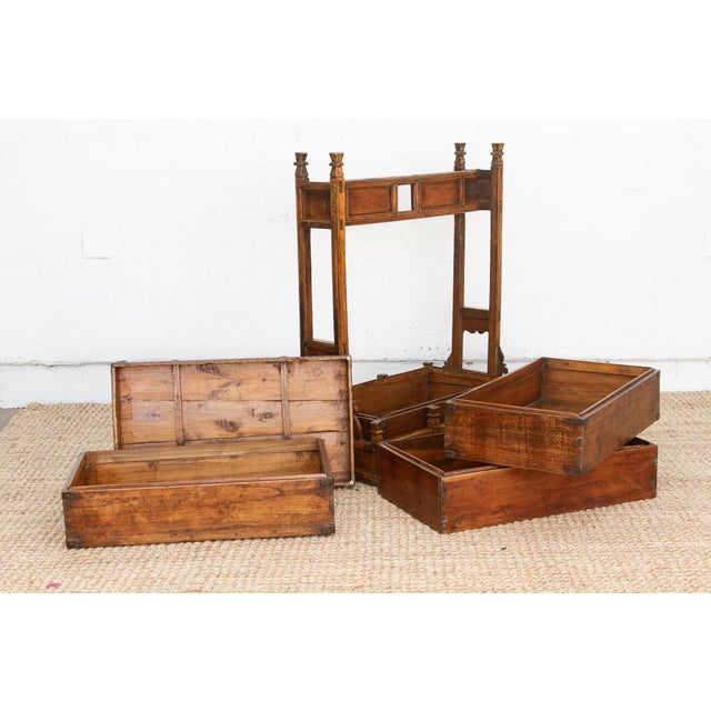 Brown Rare Oversize Antique Wedding Basket For Sale - Image 8 of 11