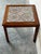 Teak Floral Ceramic Tile Top Side End Table Danish Mid-Century Modern 1970s For Sale - Image 4 of 9