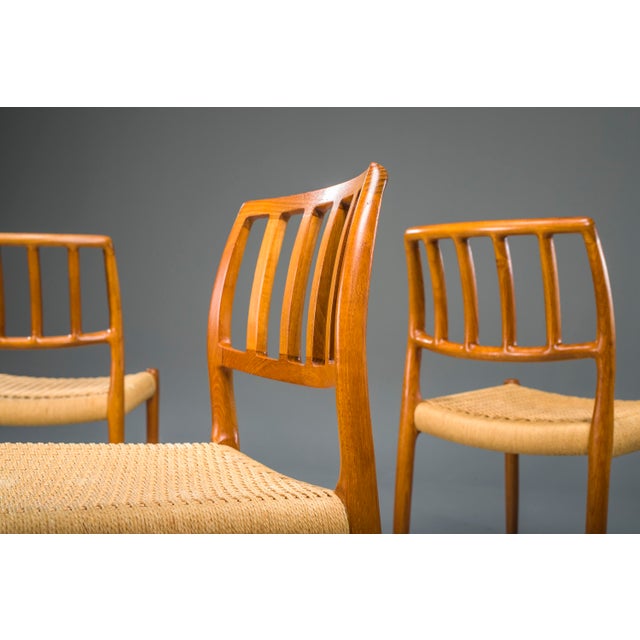 Model 83 Dining Chairs in Teak by Niels Otto Møller for J.L. Møllers, 1960s, Set of 6 For Sale - Image 14 of 18