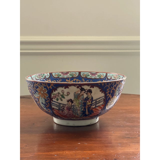 Vintage Chinese Export Royal Blue Bowl For Sale In Washington DC - Image 6 of 11