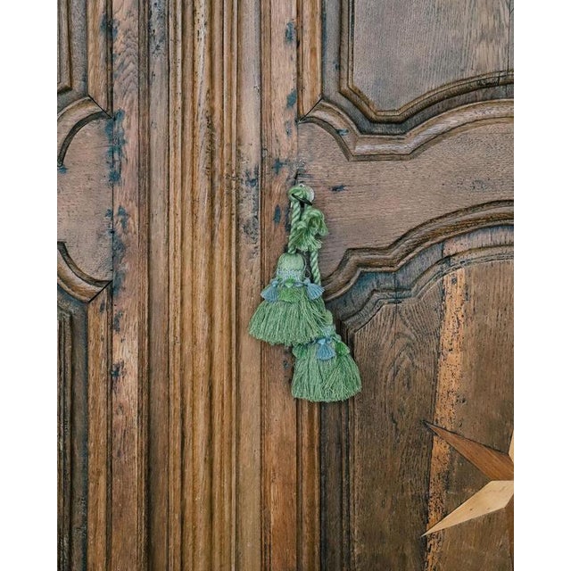 Rustic Early 19th Century French Louis Xv Style Armoire or Wardrobe with Star Shaped Inlays For Sale - Image 3 of 14