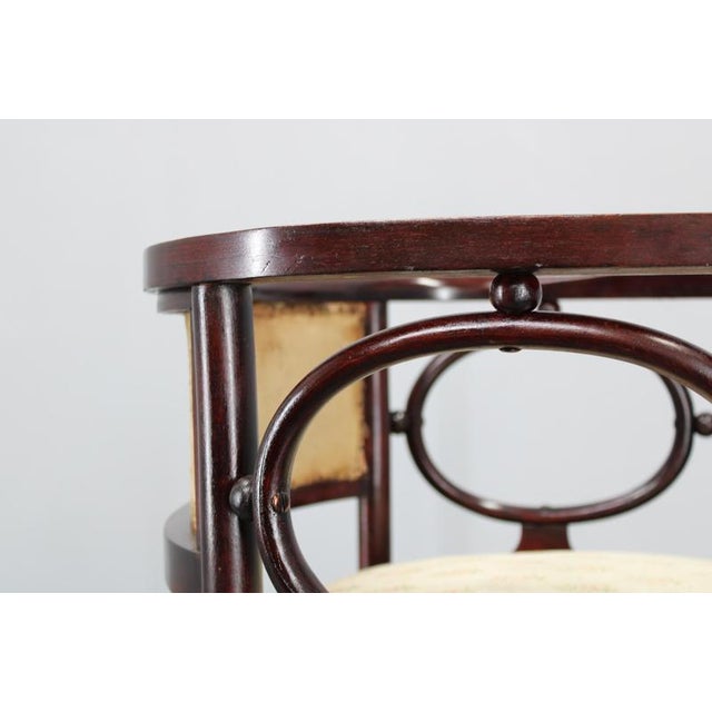 Art Nouveau Fledermaus Armchair attributed to Josef Hoffmann for Fischel, 1890s For Sale - Image 11 of 17