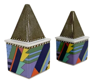 Salt & Pepper Metropol by Barbara Brenner for Rosenthal Studio, 1990s, Set of 2