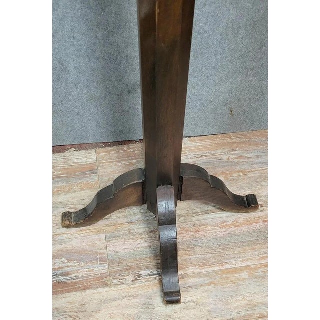 French-designed, solid wood coat rack from the 1950s Dimensions: h180 x 68 cm