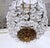 Brass Vintage Brass Crystal Basket Chandelier With Ornate Floral Detailing Frame For Sale - Image 8 of 10