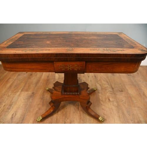 Antique Regency Card Tables, 1810, Set of 2 For Sale - Image 9 of 10