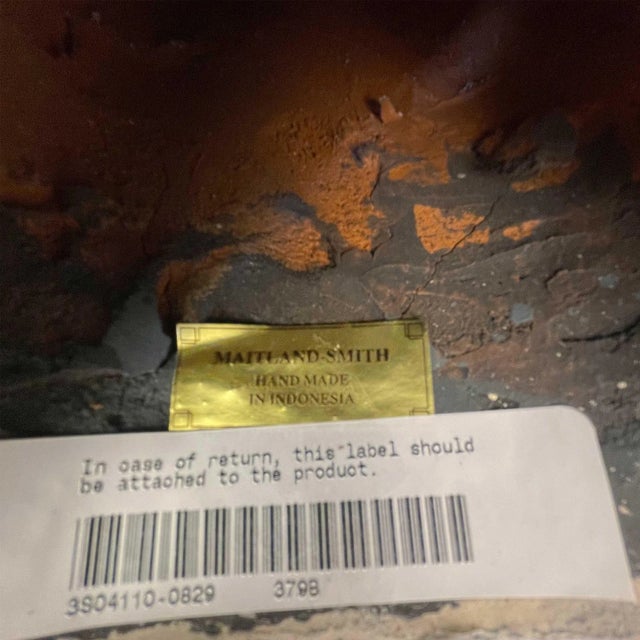 Vintage Maitland Smith Terracotta Statues of Asian Women - Set of 3 For Sale - Image 11 of 12