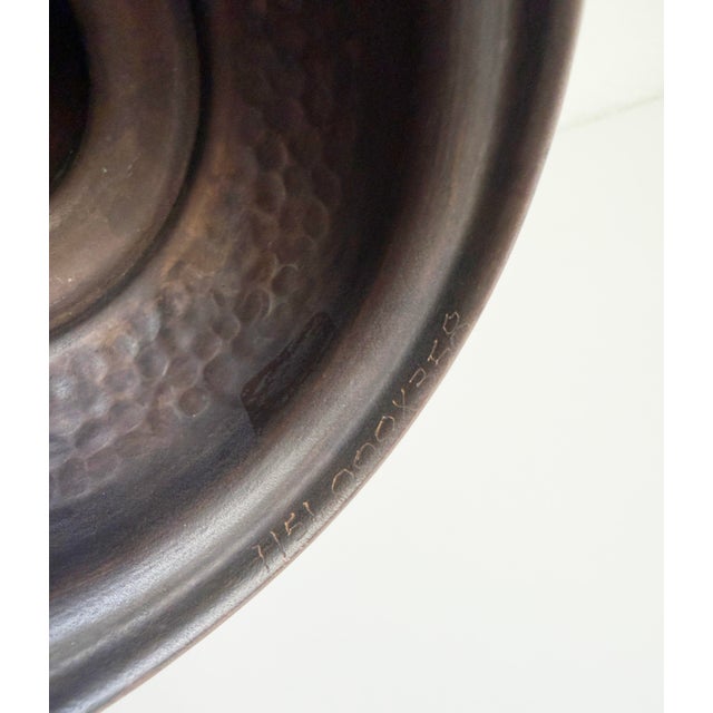 Scandinavian Hammered Copper Candle Holders, Mid-20th Century - A Pair For Sale - Image 10 of 10