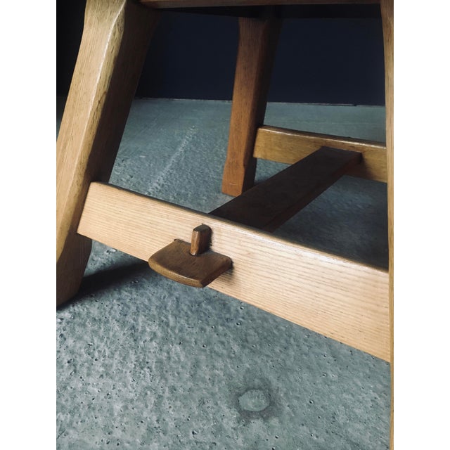 Rustic Light Oak Coffee Table, Belgium, 1960s For Sale - Image 14 of 17