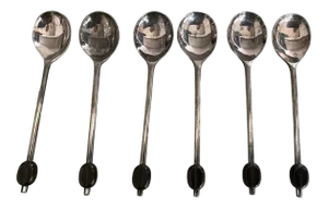 Vintage Viners of Sheffield Silverplate Coffee Spoons- Set of 6
