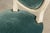 Antique French Louis XVI Style Painted Dining Chairs in Teal Mohair - Set of 8 For Sale - Image 17 of 18