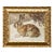 Reproduction of Vintage Rabbit Painting on Canvas, Framed For Sale