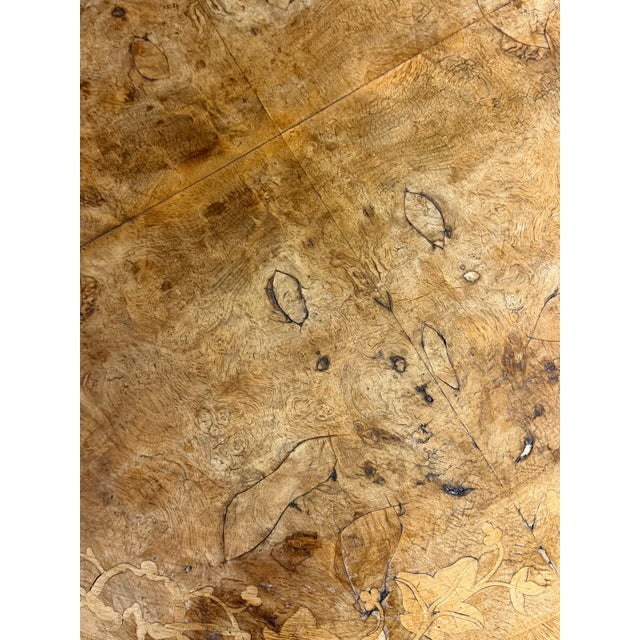 Wood Victorian-Era Octagonal Burr Walnut Centre Table, 1900 For Sale - Image 7 of 15
