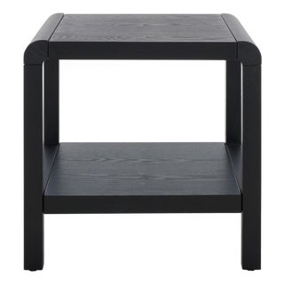 Omara 1 Shelf Side Table in Black For Sale