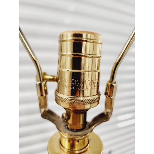 Vintage Remington Trumpet Brass Floor Lamps-A Pair For Sale - Image 12 of 12